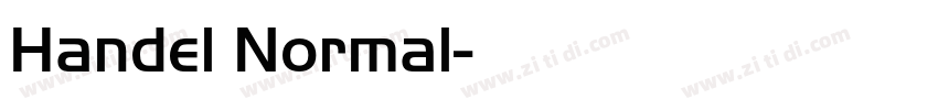 Handel Normal字体转换